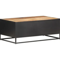 Stolik Kawowy Ława Stół Drewniany 90x50x35 Drzwiczki Do Salonu Do Pokoju