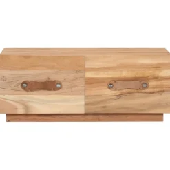 Stolik Kawowy Ława Stół Drewniany 90x50x35 Szuflady Do Salonu Do Pokoju