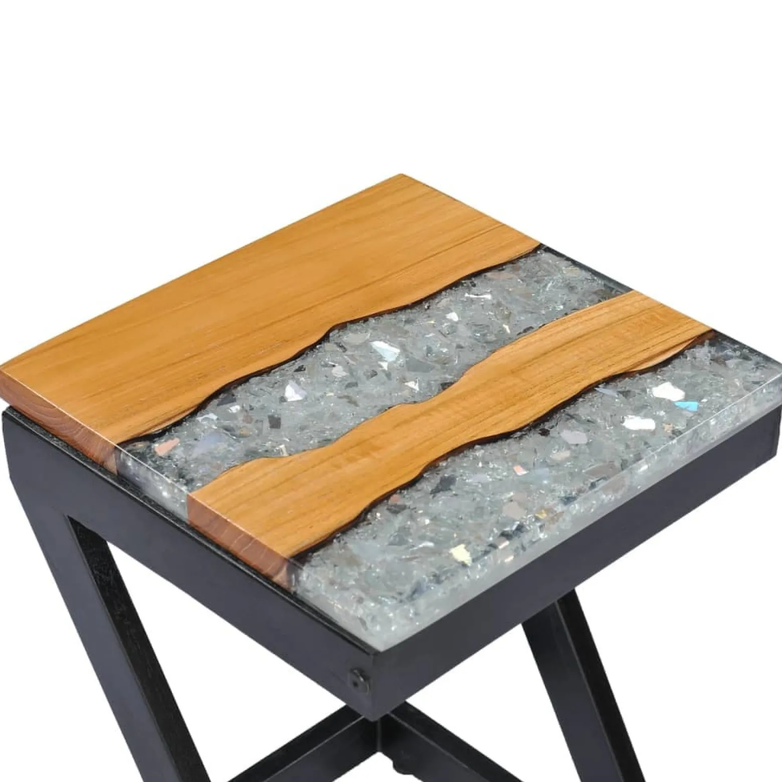 Stolik Kawowy Ława Stół Różnokolorowy Drewniany 30x30x50 Do Salonu