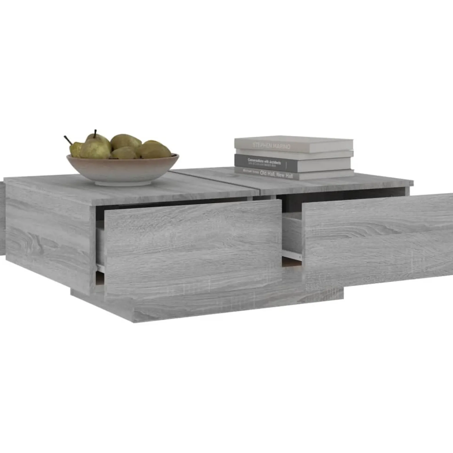 Stolik Kawowy Ława Stół Szary 90x60x31 Do Salonu Do Pokoju