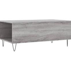 Stolik Kawowy Ława Stół Szary 90x50x36.5 Do Salonu Do Pokoju