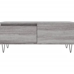 Stolik Kawowy Ława Stół Szary 90x50x36.5 Do Salonu Do Pokoju