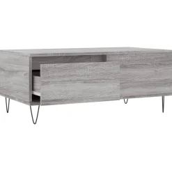 Stolik Kawowy Ława Stół Szary 90x50x36.5 Do Salonu Do Pokoju