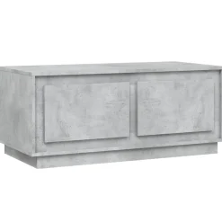 Stolik Kawowy Ława Stół Szary 102x50x44 Drzwiczki Do Salonu Do Pokoju