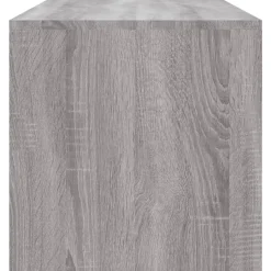 Stolik Kawowy Ława Stół Szary 100x40x40 Półka Do Salonu Do Pokoju