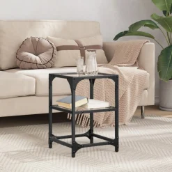 Stolik Kawowy Ława Stół Szklany 30x30x45 Do Salonu Do Pokoju