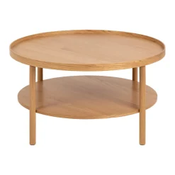 Stolik kawowy Banbury dębowy okrągły 80 cm