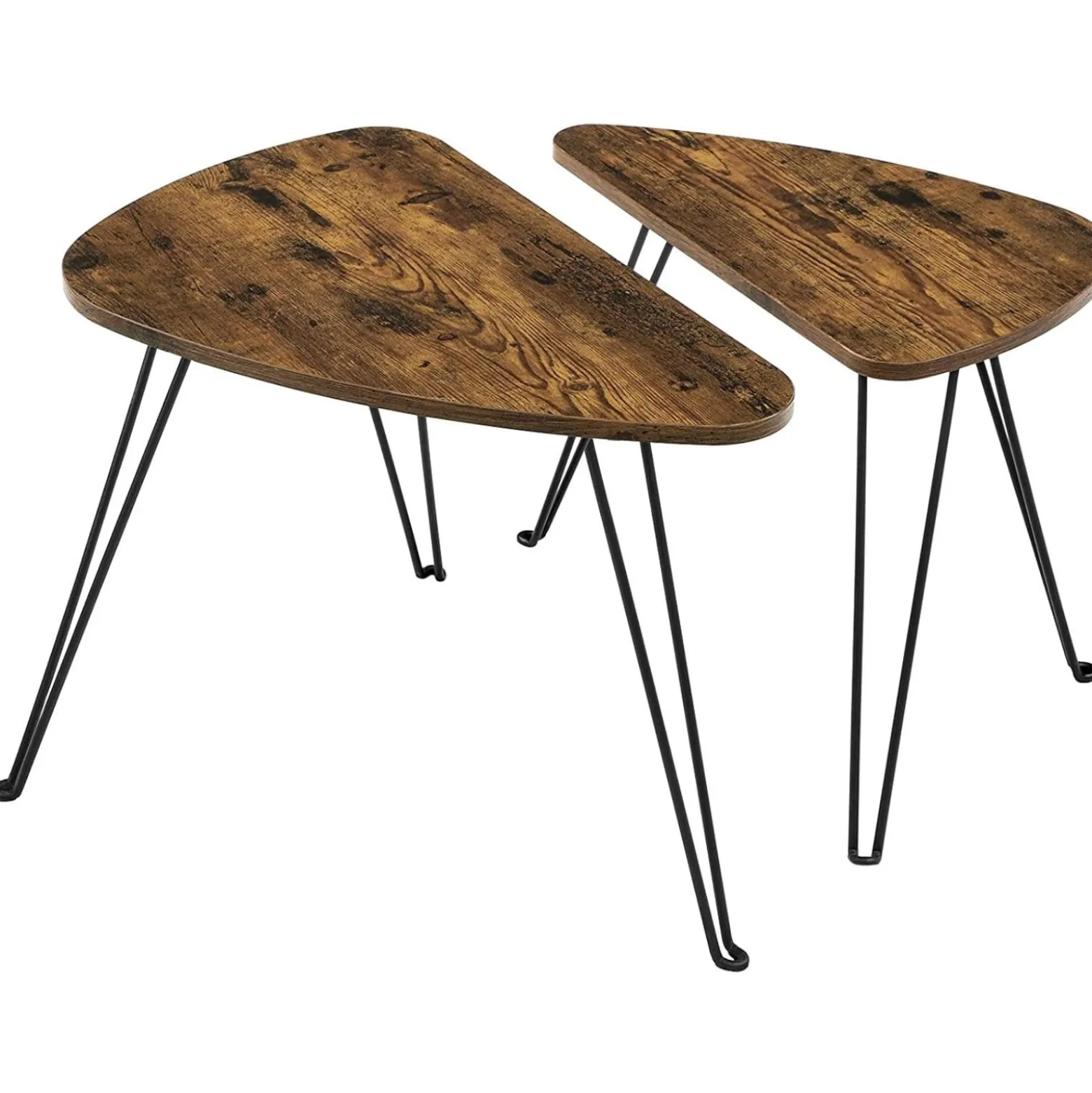 Stolik kawowy ciemny brąz stoliczek zestaw 2 szt 60x38x47,5 Begryf