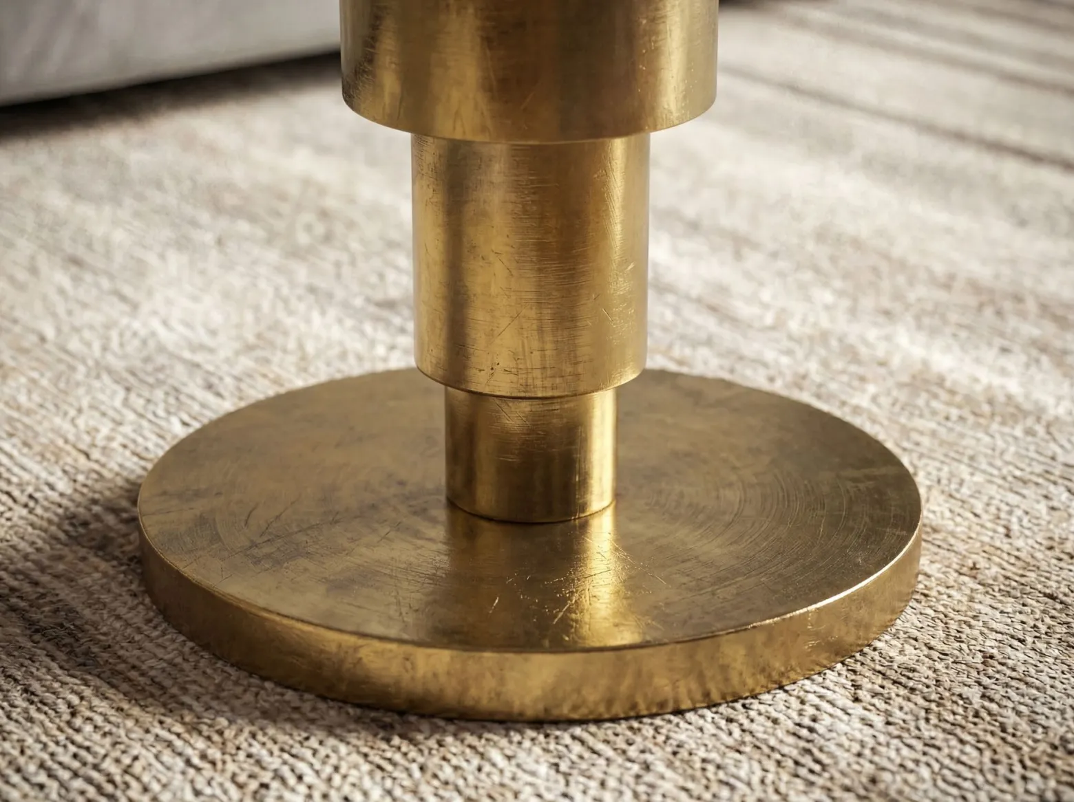 Stolik kawowy 60cm okrągły Marmur, Stolik do salonu, Stolik metal Biały