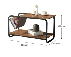 Stolik kawowy loft nowoczesny 2 poziomy ModernHome