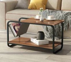 Stolik kawowy loft nowoczesny 2 poziomy ModernHome