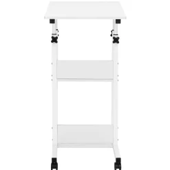 Stolik kawowy na kółkach z regulacją 76-86 cm biurko mobilne pod laptopa