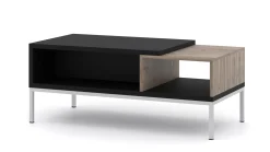 Stolik kawowy TOLEDO 110x55 cm dąb flagstaff / czarny mat