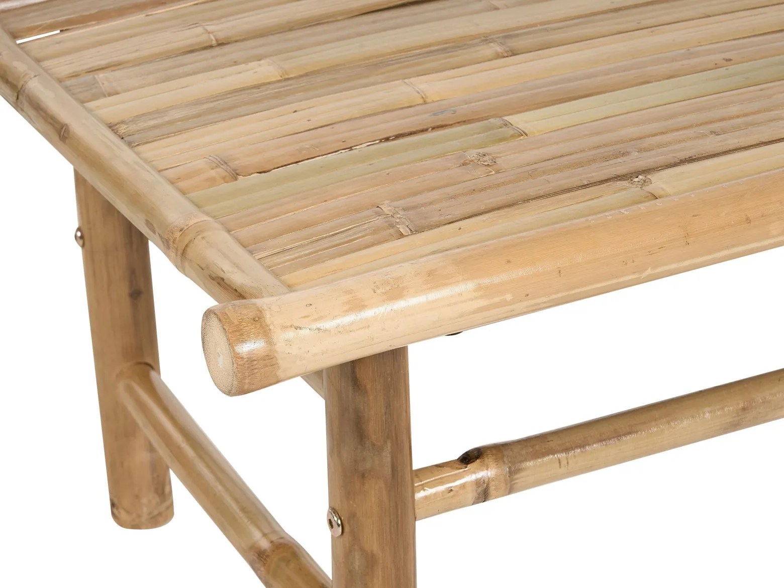 Stolik kawowy 80 x 45 cm prostokątny bambusowy