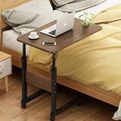 Stolik mobilny biurko przyłóżkowe regulowana wysokość loft
