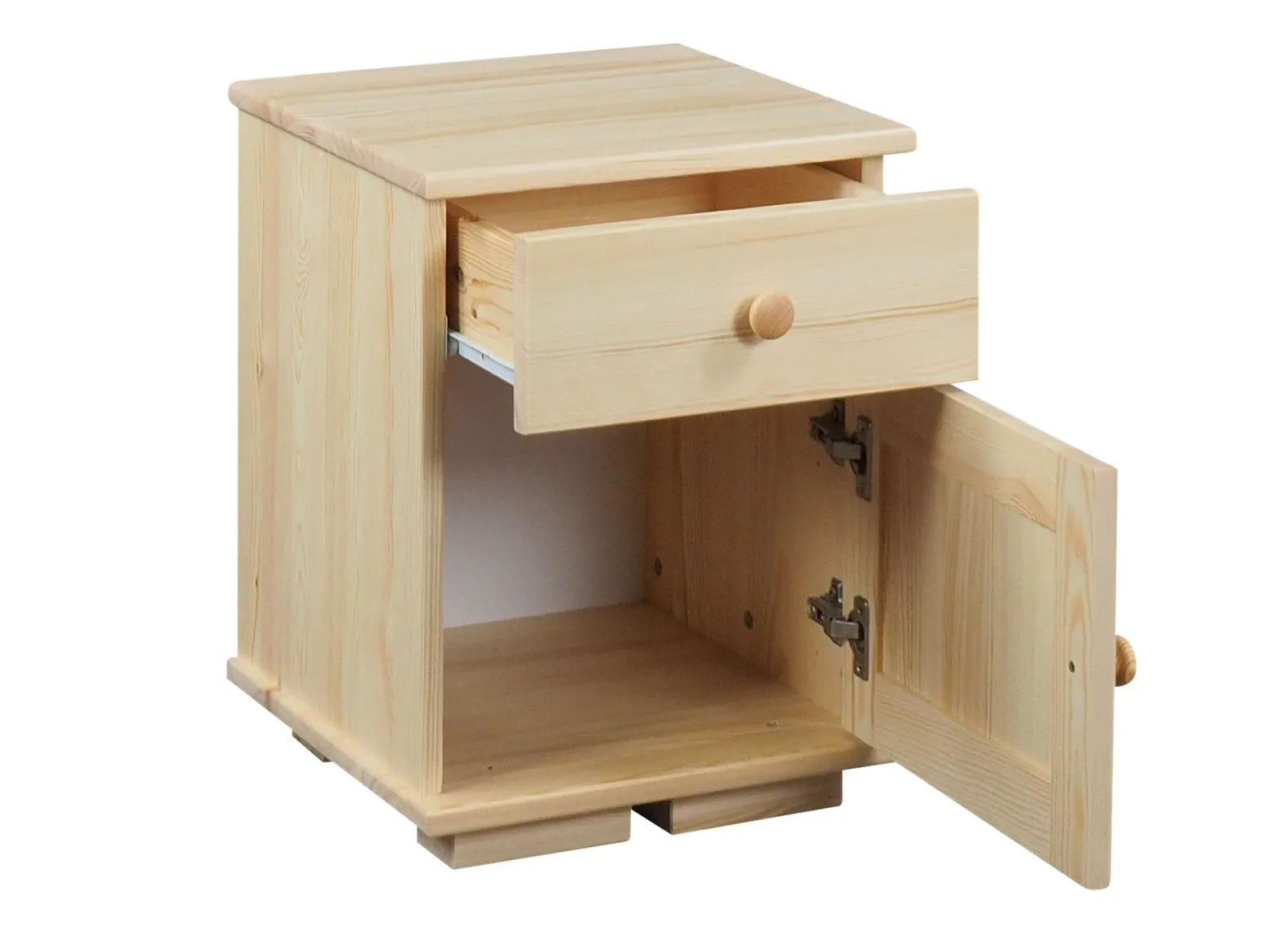 Stolik nocny MODERN II, kolor sosnowy, drzwi prawostronne
