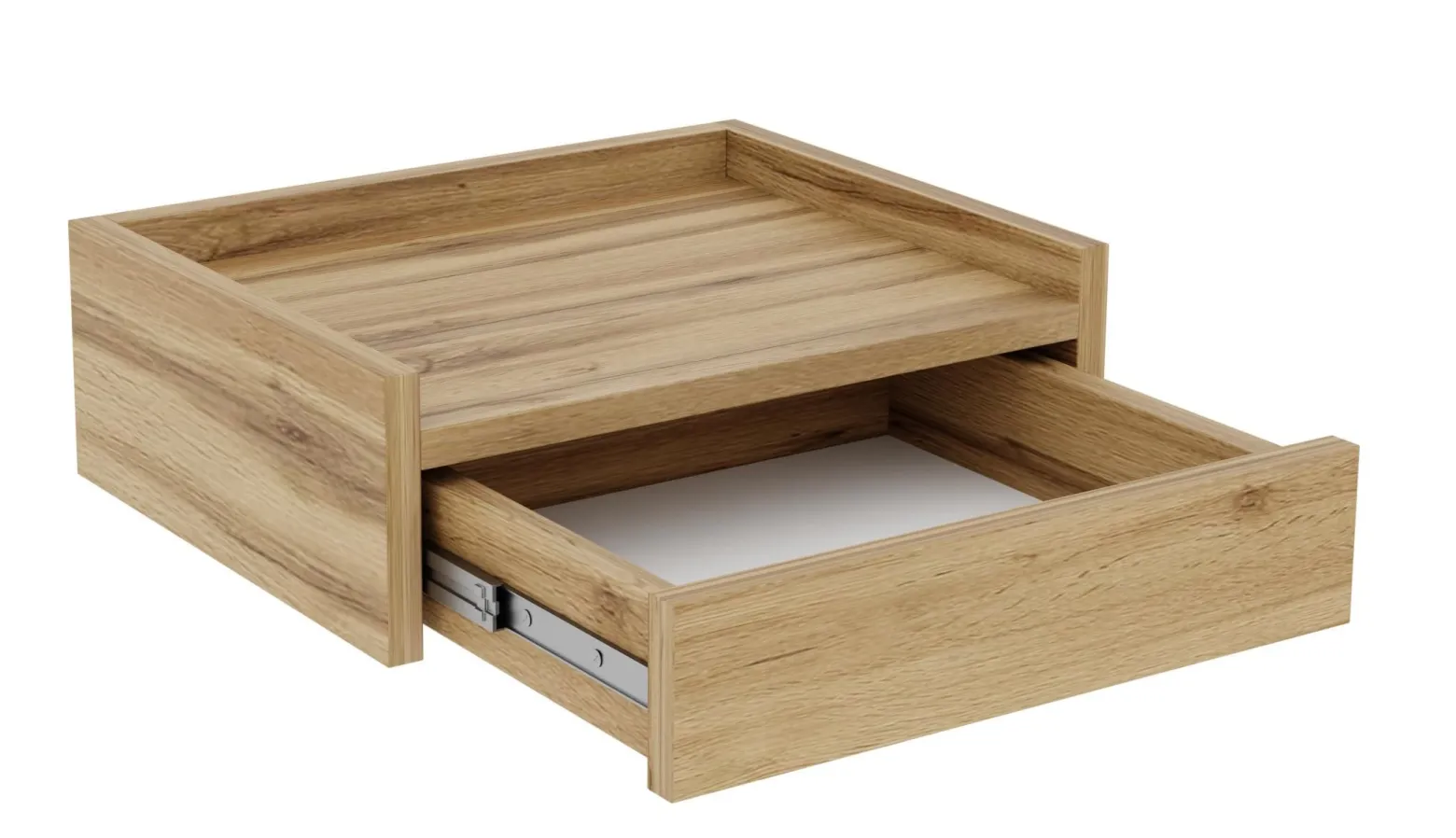 Stolik nocny wiszący NUVIA 45 dąb wotan szafka wisząca ścienna 45x35