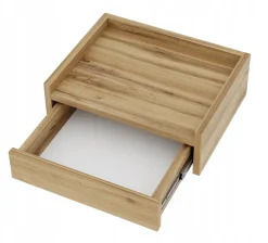 Stolik nocny wiszący NUVIA 45 dąb wotan szafka wisząca ścienna 45x35
