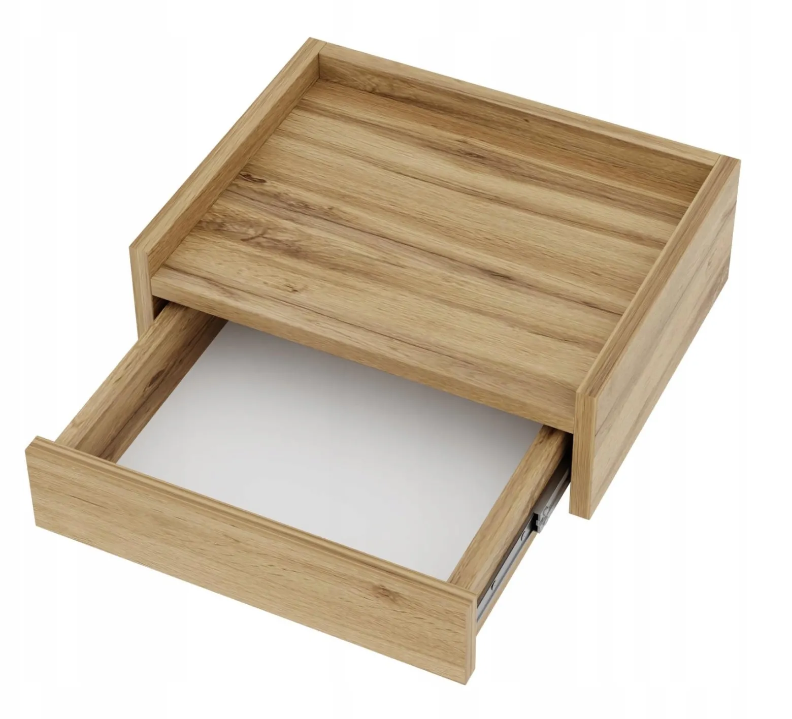 Stolik nocny wiszący NUVIA 45 dąb wotan szafka wisząca ścienna 45x35