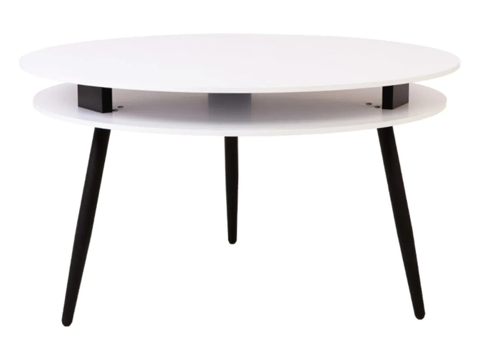Stolik okrągły Fredo 90 cm biały
