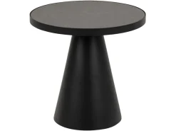Stolik okrągły Soli 45 cm ceramika czarna