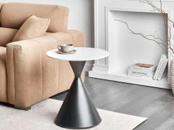 Stolik pomocniczy ceramiczny blat biały