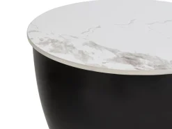 Stolik pomocniczy ceramiczny blat biały