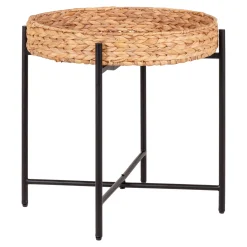 STOLIK POMOCNICZY Naro 50 x 48,5 cm z hiacyntu wodnego