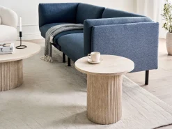 Stolik pomocniczy płyta MDF 50 cm beżowy