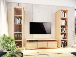 Stolik RTV Modern II 115 cm drewniany, kolor sosnowy