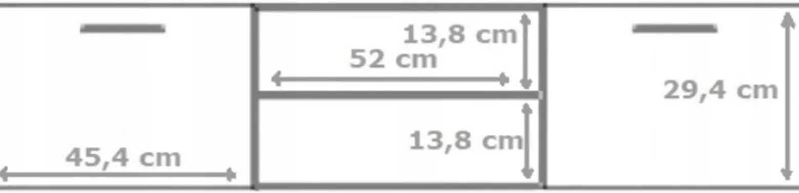 Stolik szafka rtv ROMA 150cm biały czarny komoda PER