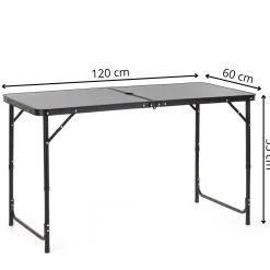 Stolik turystyczny 120x60cm kempingowy stół składany ogrodowy, walizka