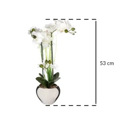 Storczyk sztuczny w doniczce glamour, 53 cm