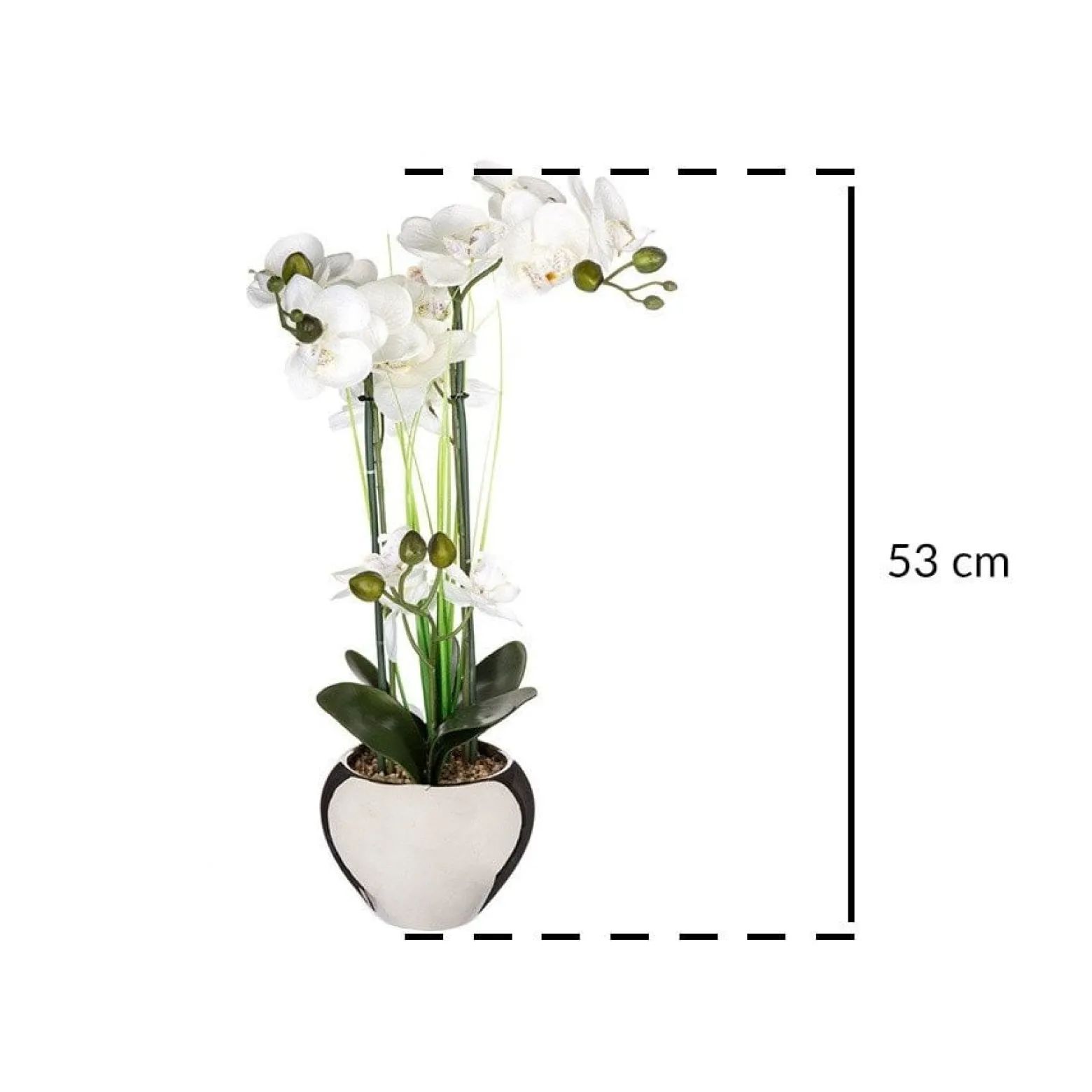 Storczyk sztuczny w doniczce glamour, 53 cm