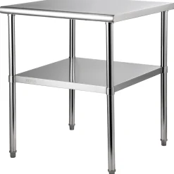Stół roboczy blat gastronomiczny nierdzewny – 76,2 x 76,2 cm