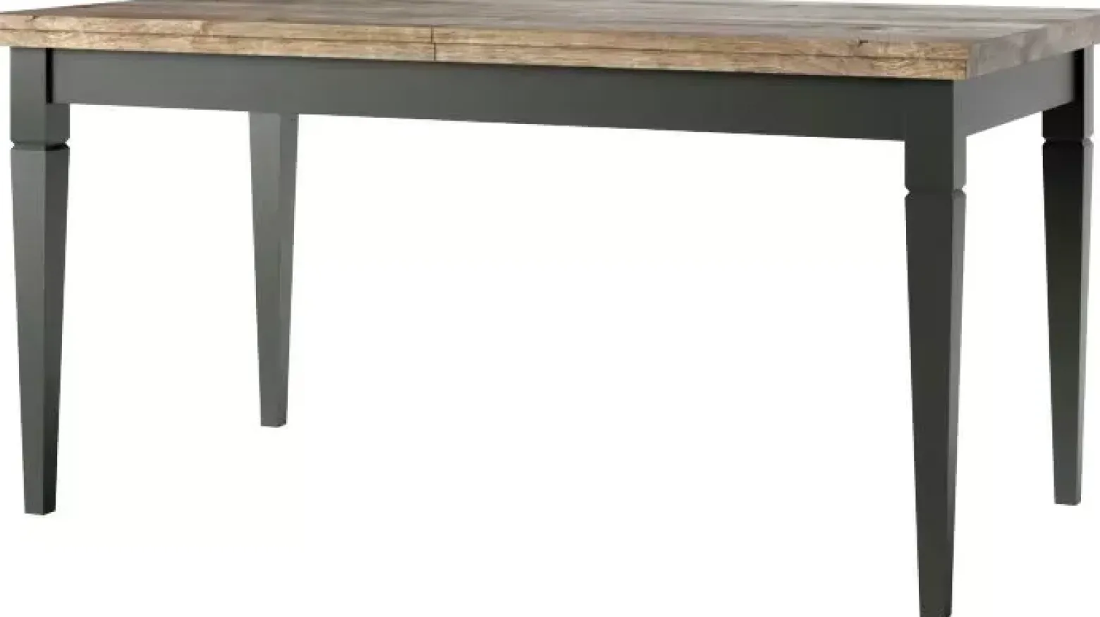 Stół rozkładany EVORA 160(240)x90 dąb lefkas/zielony mat