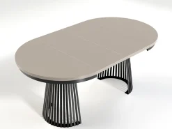 Stół rozkładany GORI w kolorze clay gray/ czarny