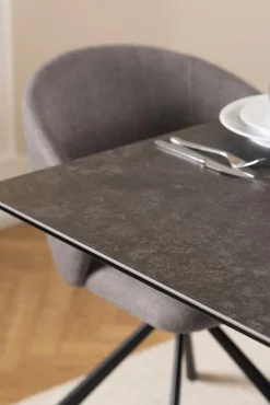 STÓŁ ROZKŁADANY Irwine 200/240cm brązowy/czarny CERAMICZNY