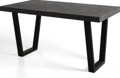 Stół rozkładany LOFT TRAPEZ 120/220X80 Atelier ciemny/czarny