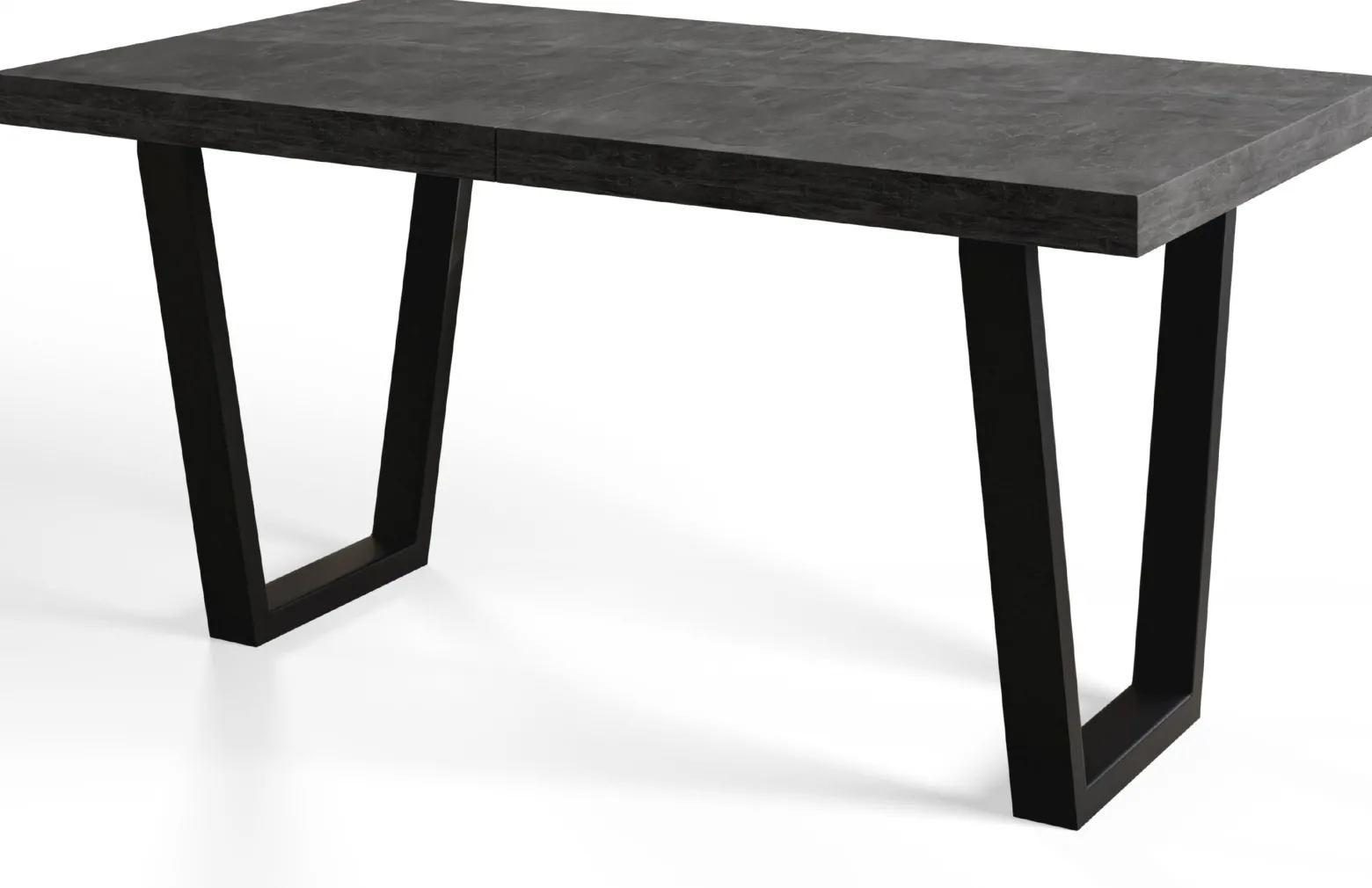 Stół rozkładany LOFT TRAPEZ 120/220X80 Atelier ciemny/czarny