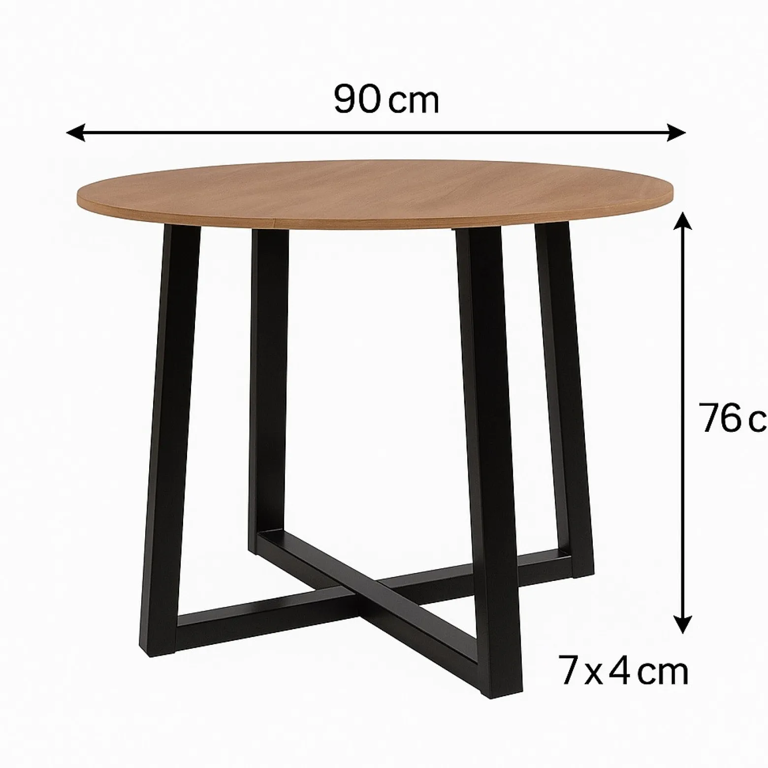 Stół rozkładany OVAL BUDGET 90/170 dąb craft