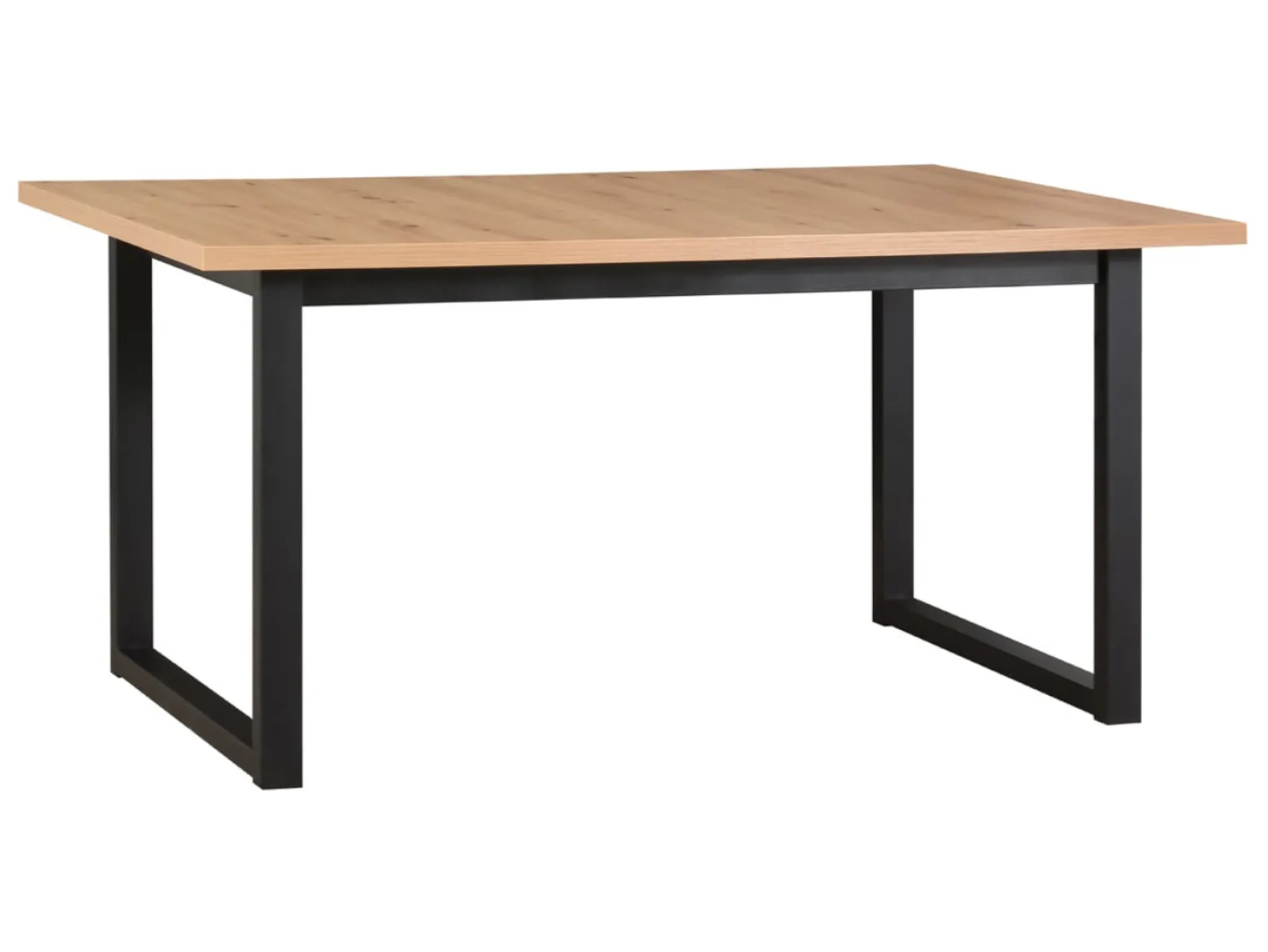 Stół rozkładany prostokątny Lankin 140-180/80 dąb artisan/czarny