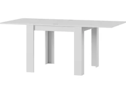 Stół rozkładany prostokątny Saturn 90-180x90 biały