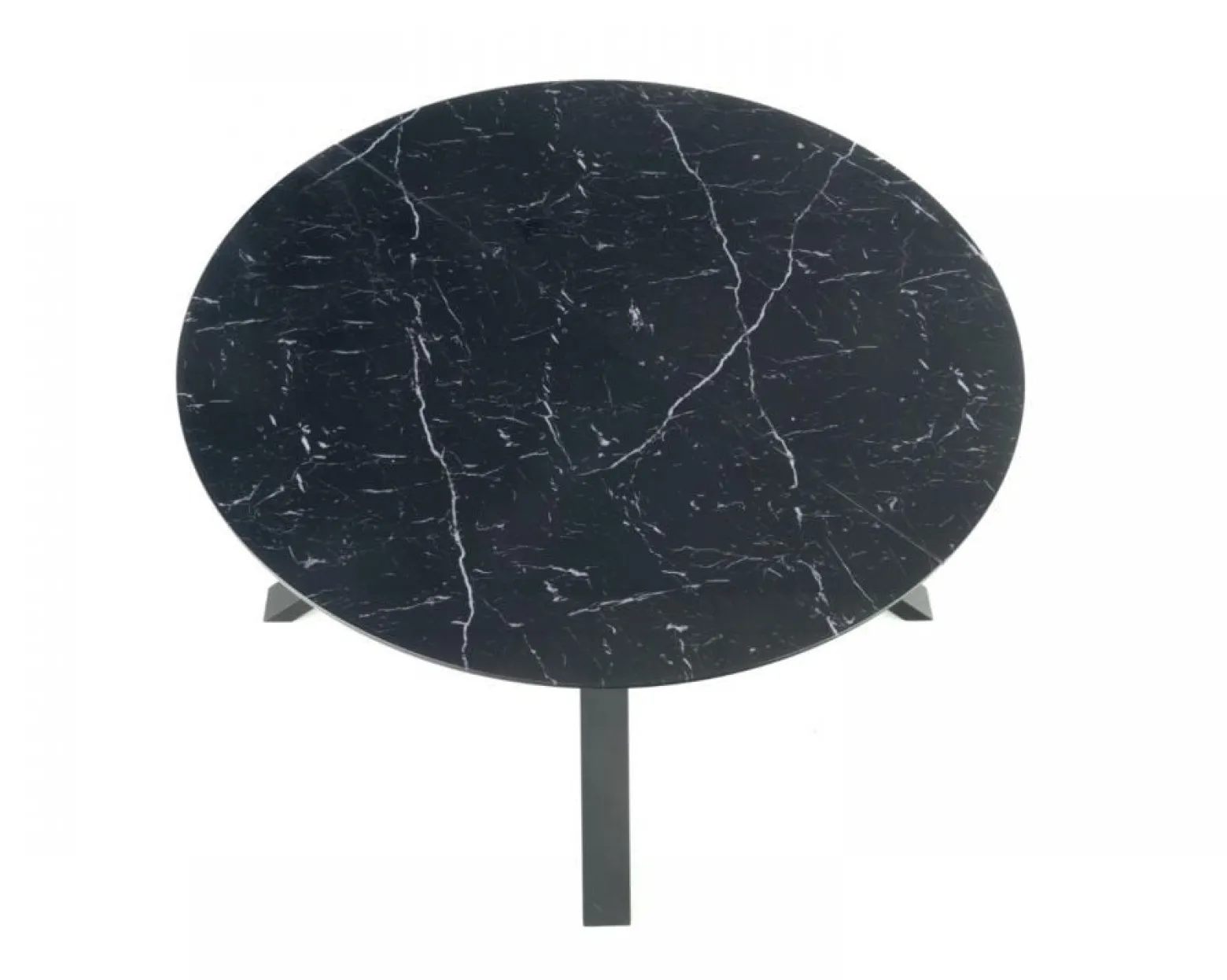 Stół rozkładany VERTIGO 130(180)x130 czarny marmur
