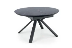 Stół rozkładany VERTIGO 130(180)x130 czarny marmur