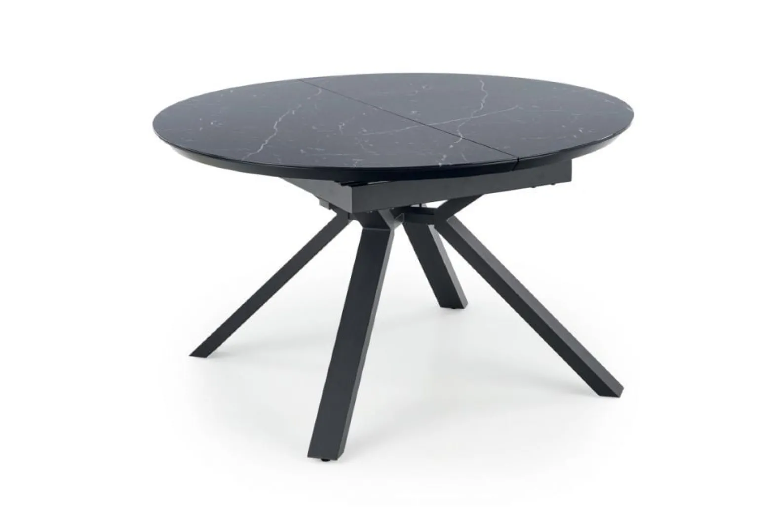 Stół rozkładany VERTIGO 130(180)x130 czarny marmur