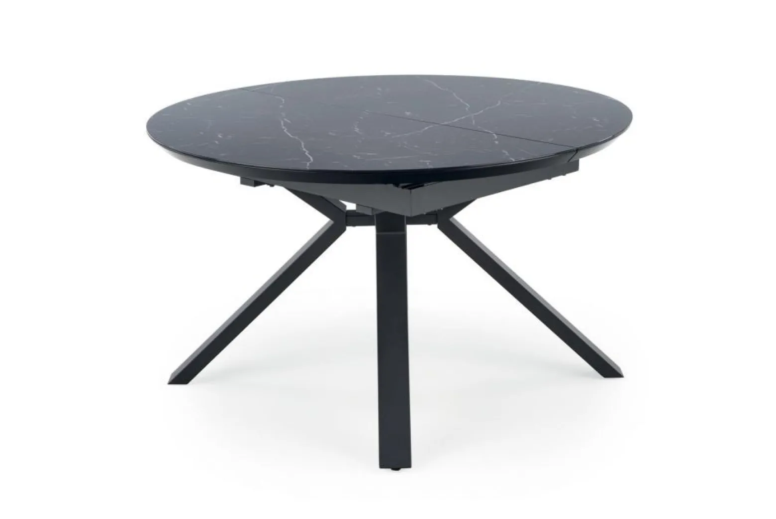 Stół rozkładany VERTIGO 130(180)x130 czarny marmur