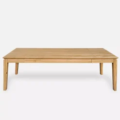 Stół rozkładany z litego drewna DANTE 120×80 + 1×45 cm