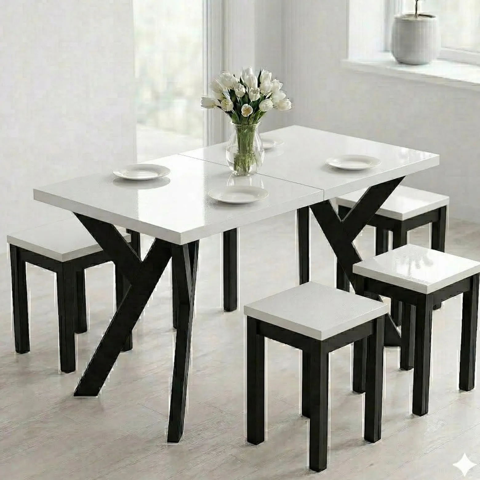 Stół rozsuwany 70 x 120/170cm blat 3,6cm Dąb Craft