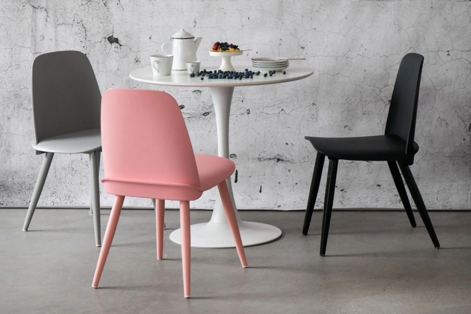 Stół Simplet Skinny White 60cm okrągły